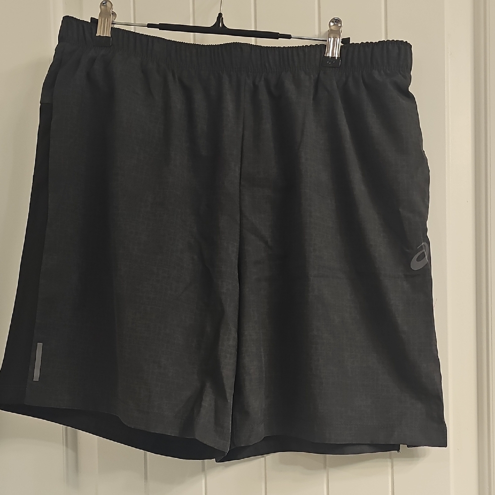 Asics Men's Charcoal Athletic Shorts